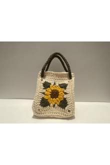 Tığ İşi 5 Motifli Mini Çanta